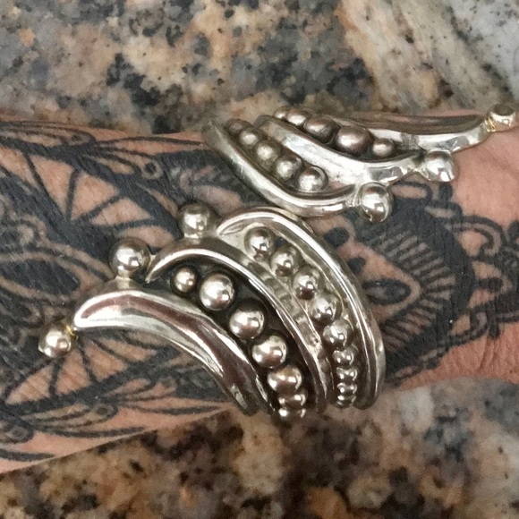 Alpaca cuff hinged beautiful vintage - Picture 1 of 9